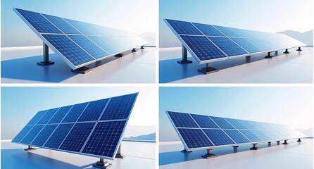 solar panels montage 