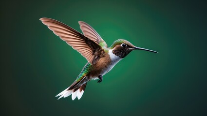 Obraz premium Hummingbird captured in flight photography