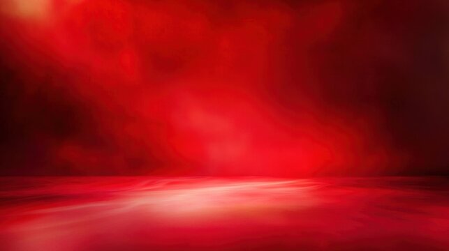 Vibrant red studio background with subtle light patterns, creating a dynamic and bold backdrop
