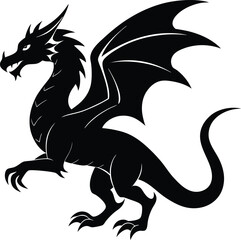 dragon vector silhouette