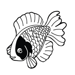 vector illustration of a fish