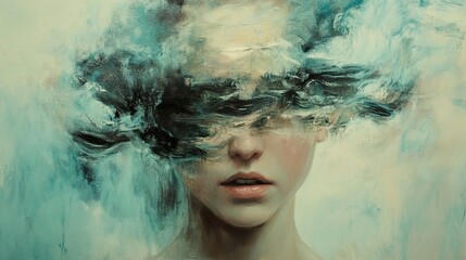 Hidden Emotions: An Abstract Portrait Painting