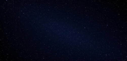 Fototapeta premium Infinite starfield, cosmic dust motes glimmering in deep night, deep space, endless