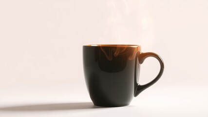 A peaceful coffee break moment, steaming mug, and quiet contemplation.