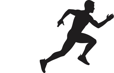 jump run vector silhouette 