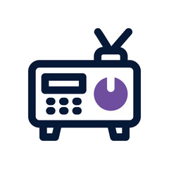 radio dual tone icon. Sleek and modern vector icon for websites, mobile apps, marketing materials, and corporate design. Fully scalable and ready to use.