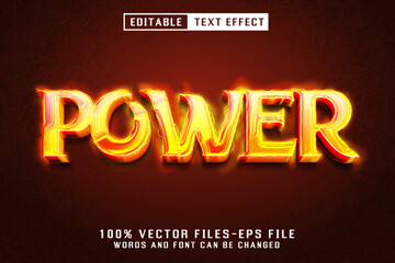 Power Editable Text Effect