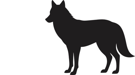 wolf vector silhouette design