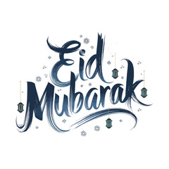 Obraz premium Eid Mubarak greeting card