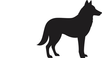 wolf vector silhouette design