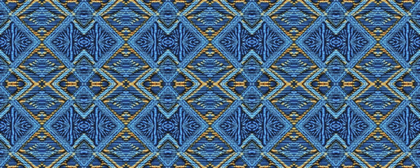 Seamless Ethnic Pattern. Shabby stitches Braid.