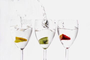 Fruit in glass