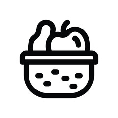 fruit line icon. Clean and minimalist vector icon for websites, mobile apps, presentations, and logos. Fully scalable and customizable for any project.