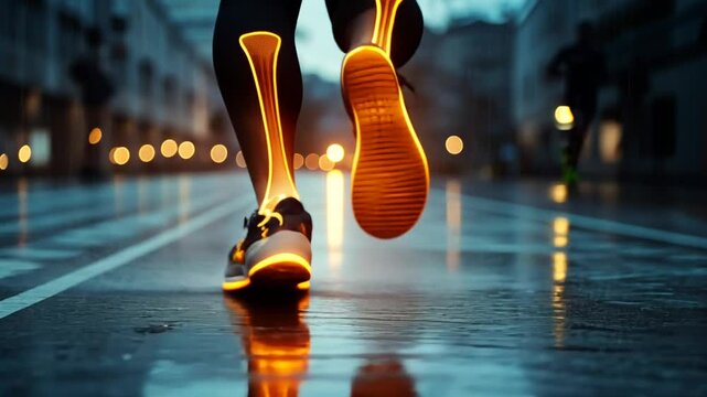 Enhanced Performance: Visualizing Healthy Bones During Running Exercise Routine