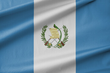 Guatemala National Flag Waving in the Wind