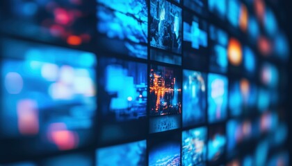 Blurry Television Programs And Films On Blue Streaming Media Service: A Digital Entertainment Technology Interface With Cutting-Edge Features.