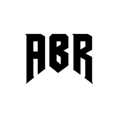 ABR letter logo design for technology company. ABR logo design black and white color combination. ABR logo, ABR vector, ABR design, ABR icon, ABR alphabet. ABR typography logo design.