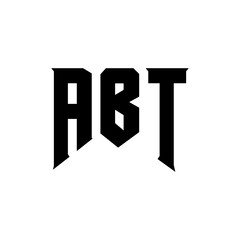ABT letter logo design for technology company. ABT logo design black and white color combination. ABT logo, ABT vector, ABT design, ABT icon, ABT alphabet. ABT typography logo design.