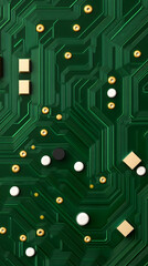 Close-up of intricate circuit board pattern