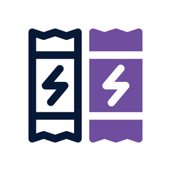 energy bar dual tone icon. Sleek and modern vector icon for websites, mobile apps, marketing materials, and corporate design. Fully scalable and ready to use.