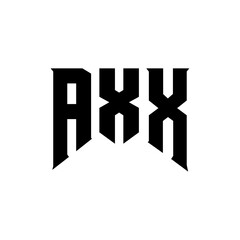 AXX letter logo design for technology company. AXX logo design black and white color combination. AXX logo, AXX vector, AXX design, AXX icon, AXX alphabet. AXX typography logo design.