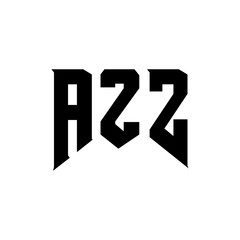 AZZ letter logo design for technology company. AZZ logo design black and white color combination. AZZ logo, AZZ vector, AZZ design, AZZ icon, AZZ alphabet. AZZ typography logo design.