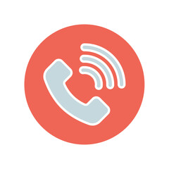 Icon a call, isolated against a clean background.