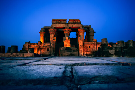 Kom Ombo Temple, Kom Ombo, Aswan Governorate, Upper Egypt, Egypt