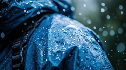 Waterproof jacket in rain