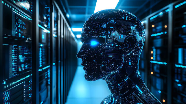 futuristic robot, humanoid robot, AI technology, artificial intelligence, android, cybernetic, sci-fi character, robotic design, machine learning, futuristic technology, sci-fi concept, high-tech, cyb