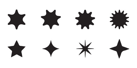 Bright sparkle, star sparkle, shiny flash star. Star shine sparkle icon. Vector illustration eps 10