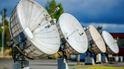 Satellite Dishes Array: Technological Advancement in Telecommunications