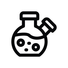 flask line icon. Clean and minimalist vector icon for websites, mobile apps, presentations, and logos. Fully scalable and customizable for any project.