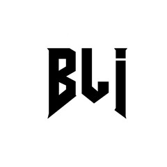 BLI letter logo design for technology company. BLI logo design black and white color combination. BLI logo, BLI vector, BLI design, BLI icon, BLI alphabet. BLI typography logo design.