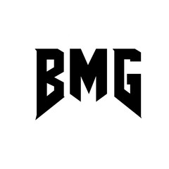 BMG letter logo design for technology company. BMG logo design black and white color combination. BMG logo, BMG vector, BMG design, BMG icon, BMG alphabet. BMG typography logo design.