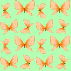 Obraz premium Butterfly seamless pattern element