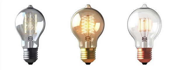 Collection of Vintage Light Bulbs in Various Designs and Styles