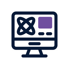 computer science dual tone icon. Sleek and modern vector icon for websites, mobile apps, marketing materials, and corporate design. Fully scalable and ready to use.