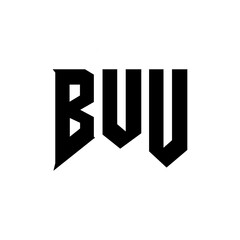 BUU letter logo design for technology company. BUU logo design black and white color combination. BUU logo, BUU vector, BUU design, BUU icon, BUU alphabet. BUU typography logo design.