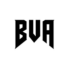 BVA letter logo design for technology company. BVA logo design black and white color combination. BVA logo, BVA vector, BVA design, BVA icon, BVA alphabet. BVA typography logo design.