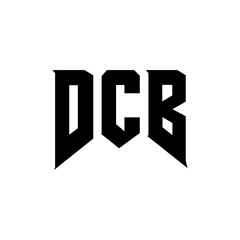DCB letter logo design for technology company. DCB logo design black and white color combination. DCB logo, DCB vector, DCB design, DCB icon, DCB alphabet. DCB typography logo design.