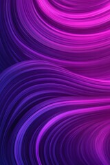 Obraz premium Purple and blue wavy lines blending dynamically into contemporary digital graphic pattern