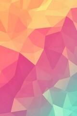Obraz premium Geometric background with low poly triangles creating a colorful abstract design