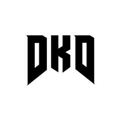 DKD letter logo design for technology company. DKD logo design black and white color combination. DKD logo, DKD vector, DKD design, DKD icon, DKD alphabet. DKD typography logo design.
