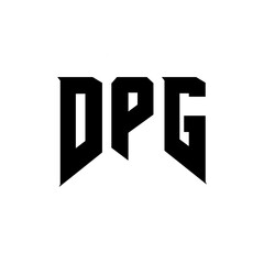 DPG letter logo design for technology company. DPG logo design black and white color combination. DPG logo, DPG vector, DPG design, DPG icon, DPG alphabet. DPG typography logo design.