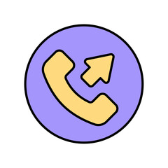 Icon a call forward, isolated against a clean background.