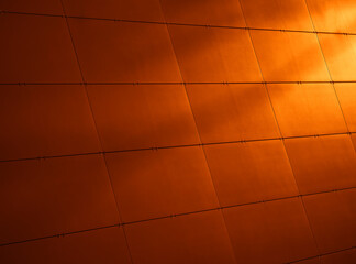 Diagonal concrete tiles during sunset background