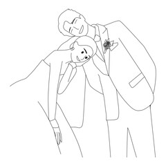 vector illustration of a girl