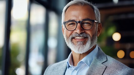 Obraz premium A financial planner presents retirement strategies his confident face showing trust and expertise