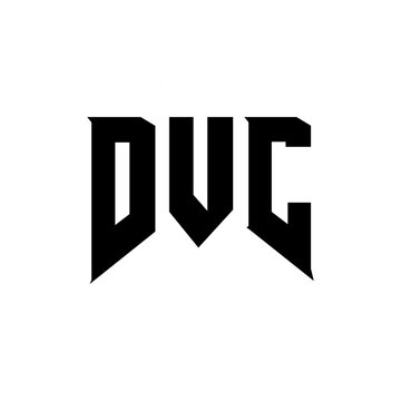 DVC letter logo design for technology company. DVC logo design black and white color combination. DVC logo, DVC vector, DVC design, DVC icon, DVC alphabet. DVC typography logo design.